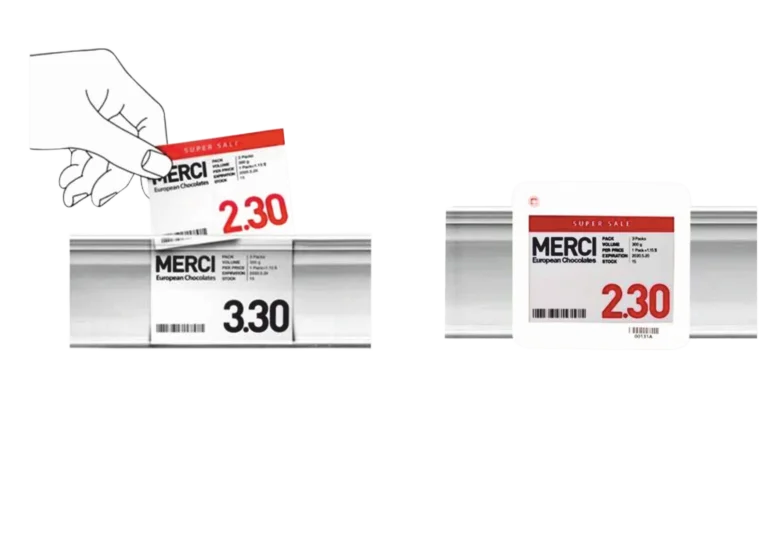 The visual representation highlighting the advantages of electronic pricing over manual pricing