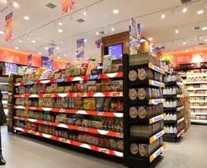 electronic shelf displays for prices and details.