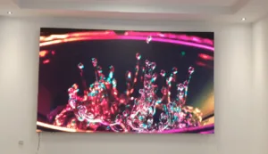 Colorful water drops on an Advertising display for LED screen advertising outdoor and indoor
