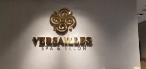 Logo of Versailles Spa and Salon featuring elegant design elements for LED for advertising screen