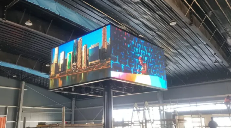 A led digital signage that displays a captivating city skyline by digital signage dubai