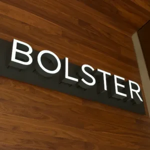 A vibrant LED neon signage in alphabet shape by neon signage dubai or signage companies in dubai