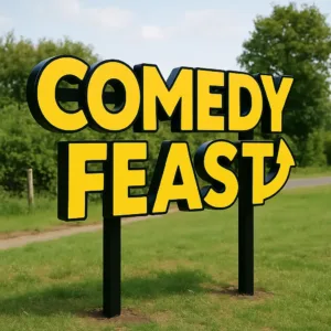 A stand alone sign or sign LED displaying bold letters, designed by 3D signage companies in Dubai.