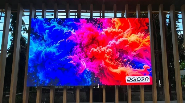 P2.5 outdoor LED screen at the pool area for Cross Country Developers in Tanzania, Africa