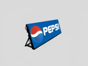 Perimeter LED screen displaying an energy drink advertisement.